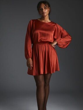 Anthropologie Caballero Long-Sleeve Mini Dress Size XL